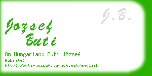 jozsef buti business card